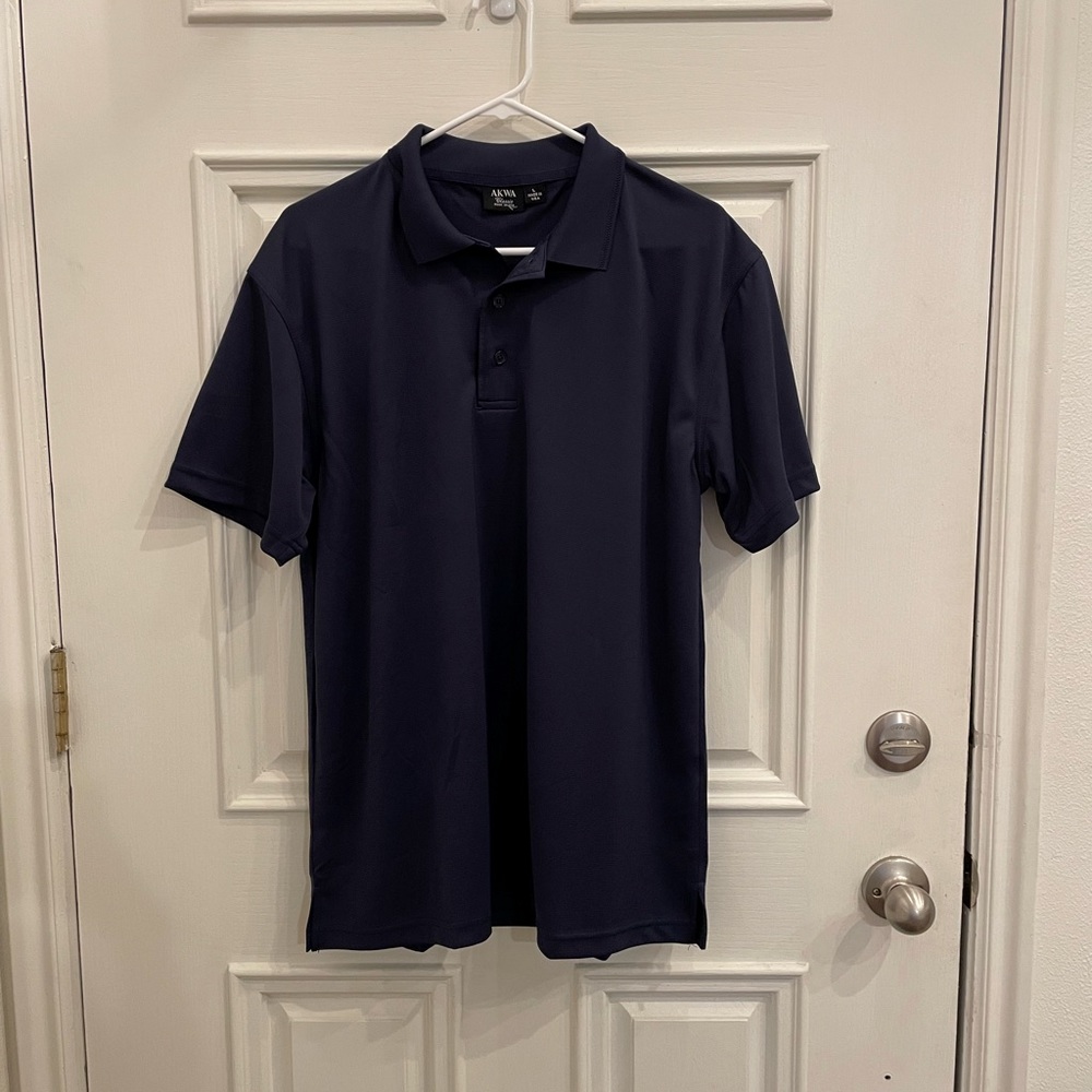 NEW! Navy Blue Akwa Men's Polo